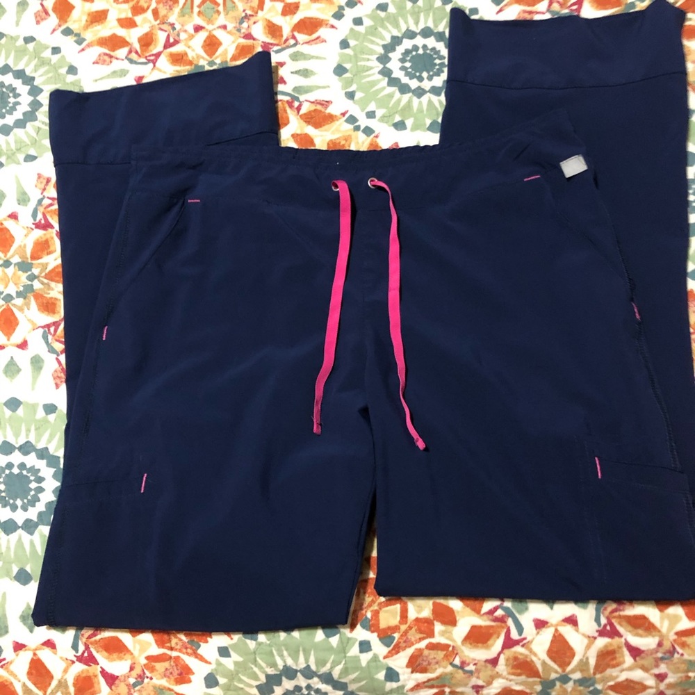 Smitten Navy Scrub Pants